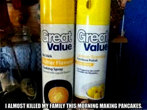 Great Value Butter Spray Looks Like Great Value Furniture Polish