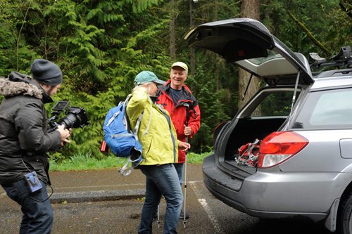 Skagit State Bank TV Commercial Shoot at Whatcom Falls